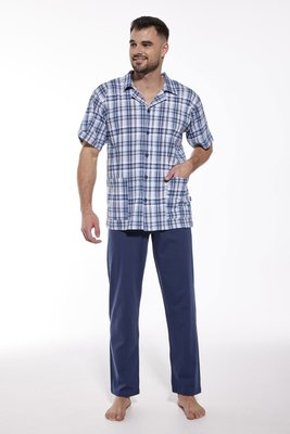 Пижама мужская Cornette 50 318-50 A24, салатово-біло-сірий, L