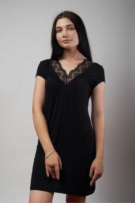 Ночная рубашка женская Effetto 0211, чорний, XXL