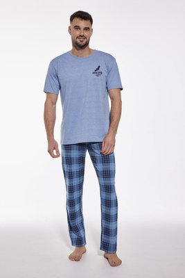 Пижама мужская Cornette 165 Canyon 2 134-165 A24, синій меланж/джинс, L