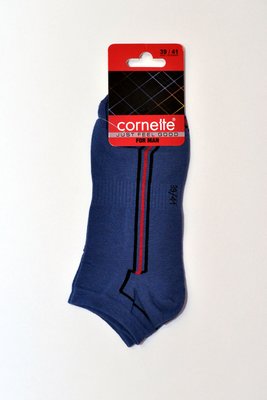Чоловічі шкарпетки Cornette Stopki короткі, black (чорний), 39-41